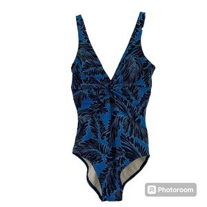 Dreamsuit one piece blue & Black swimsuit Size 8